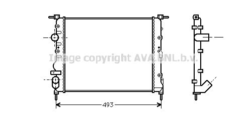 AVA QUALITY COOLING Радиатор, охлаждение двигателя RT2218